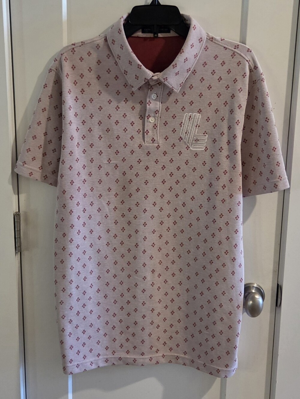 Extracurricular x LIV Golf Polo Shirt - Geometric Print - Size XL